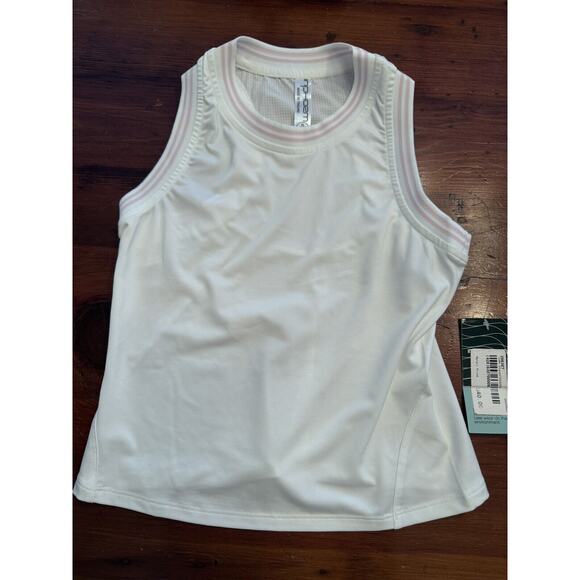 Inphorm Girls White Sleeveless Athletic Tank Tennis Golf NWT Size 6-7 - Picture 1 of 7
